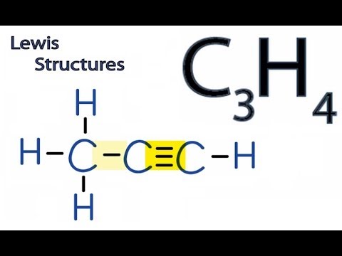 تصویری: ساختار لوئیس برای c3h4 چیست؟