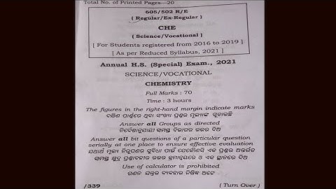 Chemistry chse board question 2021 #chemistrypreviousyearquestion #previousyearquestions