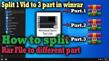 How to split video in Rar file to part | How to split Rar file to 3 part sizes