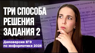 СЕКРЕТЫ И ТЕХНИКИ 😱 ЗАДАНИЕ 2: ПРОТОТИПЫ И ВАРИАНТЫ РЕШЕНИЯ. Демоверсия ЕГЭ по информатике 2025