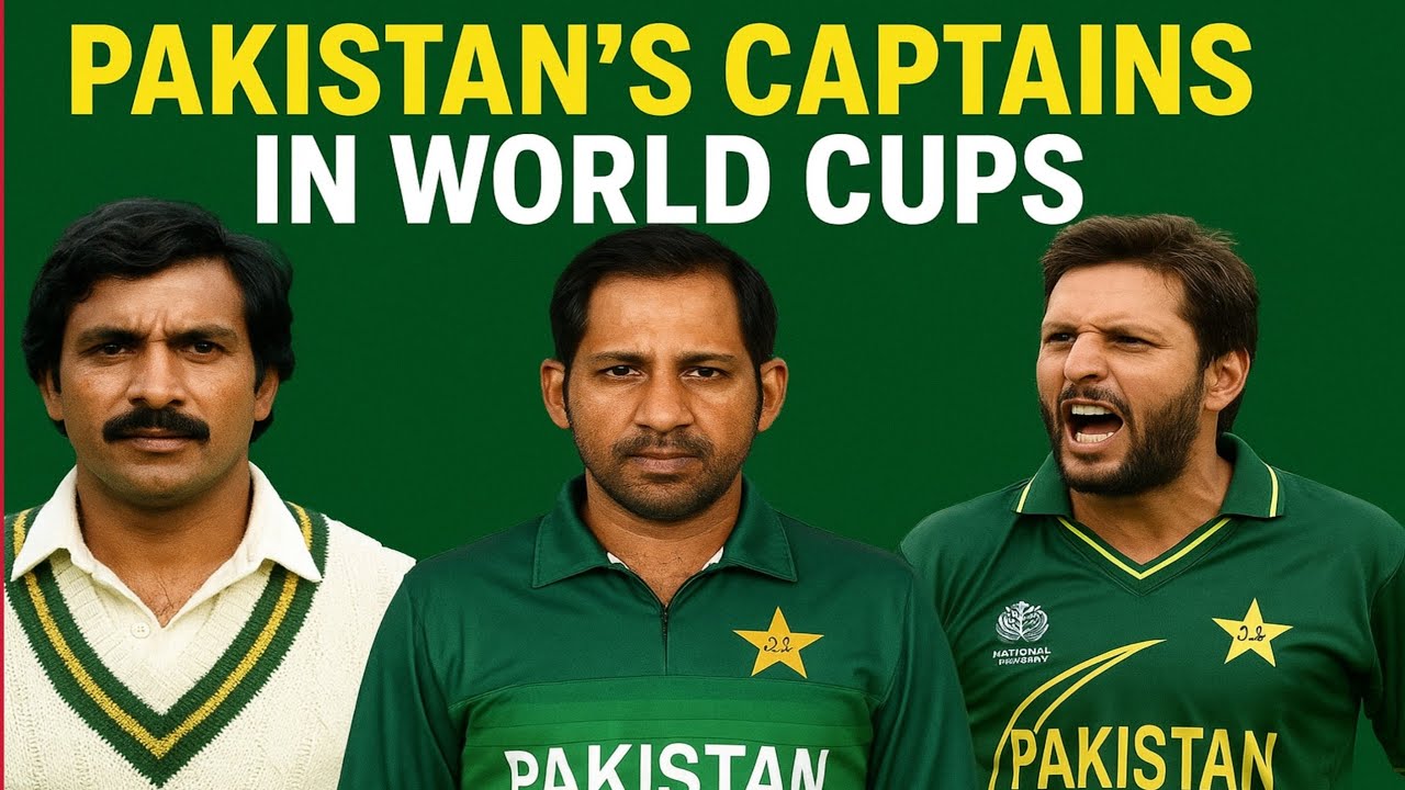 Pakistan world cup captains from 1975 to 2023 