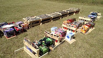 2016 extreme backyard fireworks display setup