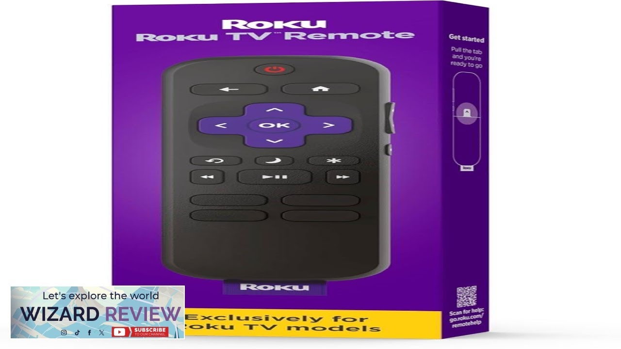 Roku Remote (Official Manufacturer Product) TV Remote Control with TV ...