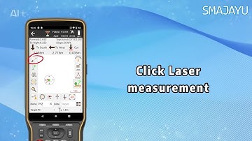 Reference video on point stakeout using the SMA28H laser function