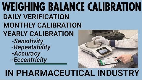 CALIBRATE Your Weighing Balance #weighingbalance #balance