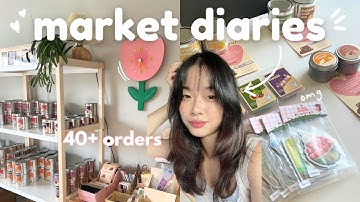 $2000 in one day as a handmade candle small business owner || pop-up market vlog