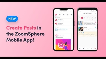 How to create and edit posts in the ZoomSphere Mobile App