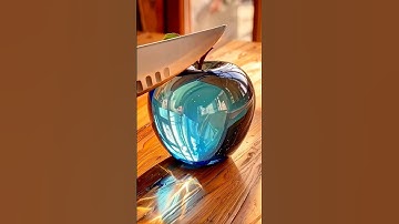 ASMR: How Crystal Apple Slice Sounds? #ai #aiart #aiasmr #asmrsounds #crystalasmr #satisfyingvideo