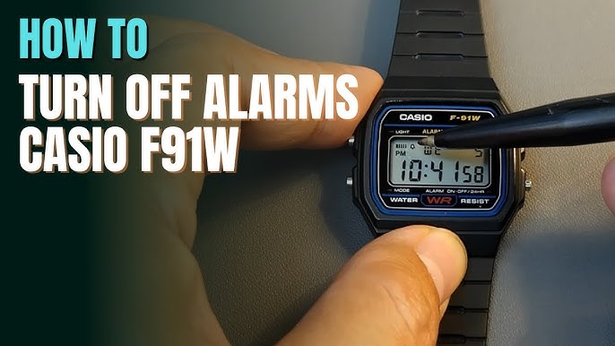 medley Skat Forkæle Turn Off Beep Alarm On Casio F91W / A158 / A159 / A168 / W86 / LA-680WA  Watch Stop Hourly Beeping - YouTube