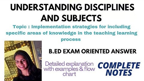 Implementation strategies for including specific areas of knowledge in the teaching learning process