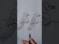 How to draw beautiful and easy birds with s s