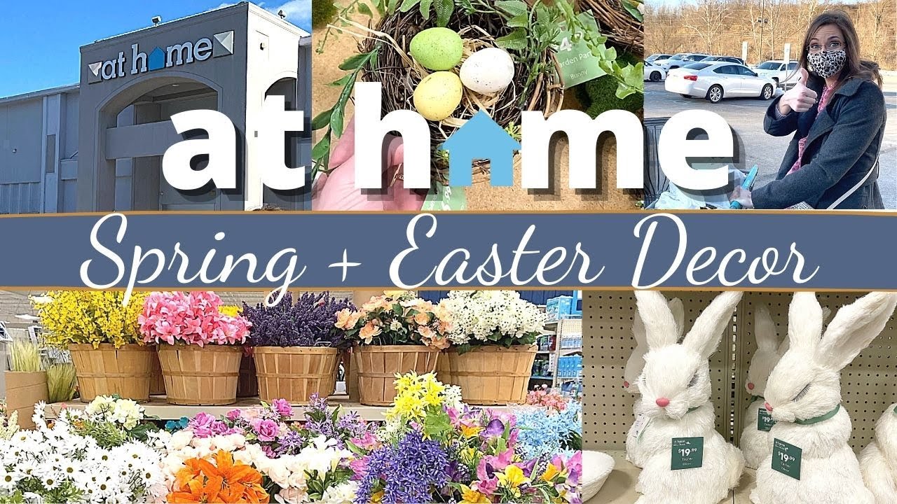 AT HOME NEW SPRING & EASTER DECOR 2021 SHOP WITH ME HOME DECOR