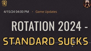 The New 2024 Rotation Really Sucks - Standard Will Be Doomed | Legends of Runeterra