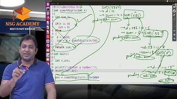 Sum of Digits using Recursion in C | Suresh Agrawal