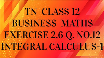 TN 12th business maths chapter 2 exercise 2.6 question number 12