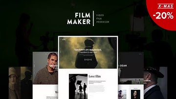 FilmMaker WordPress Theme: Film Studio - Movie Production - Video Blogger - Creative Agency |