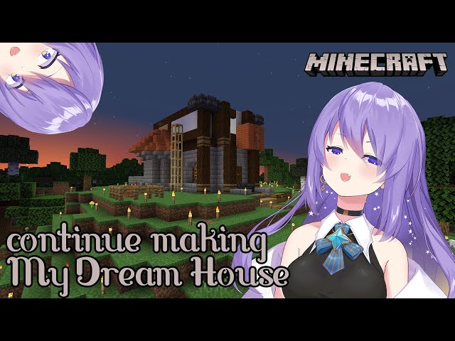 【Minecraft】continue making my dream house in minecraft!!!【#MoonArchitect】のサムネイル