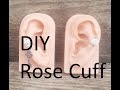 DIY Wire Rose Ear Cuff