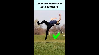 Easiest Way to Learn a Flip - How to Cheat Gainer in 1 Minute! - #Shorts