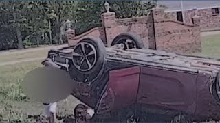 Toddler emerges from flipped car after police chase in Arkansas; mother arrested