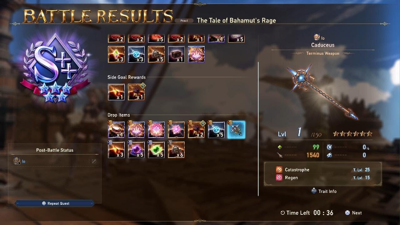 Granblue Fantasy: Relink | Io Terminus Weapon Drop!!! FINALLY!!!