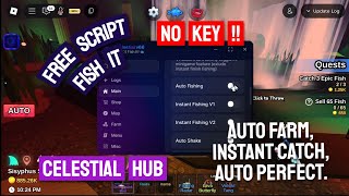 FREE FISH IT SCRIPT | AUTO FARM | AUTO PERFECT | INSTANT CATCH | NO KEY !