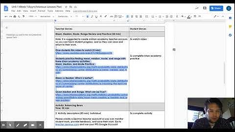 Unit 1 Week 1 Asynchronous Lesson Plan - Google Docs