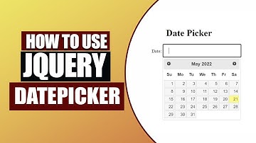 jQuery datepicker | jQuery tutorial