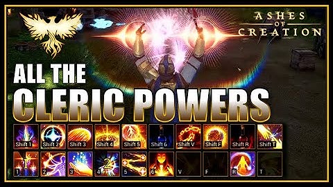 How the CLERIC will Work in Ashes of Creation! - All Powers w/ Details + Showcase! (alpha 1 & 2)