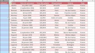 Formation Excel 2010 - 010-Insérer des colonnes dans un tableau