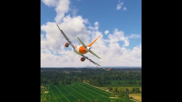 Epic EasyJet Airbus A320 Crash Landing at Manchester Airport Intense Flight #shorts