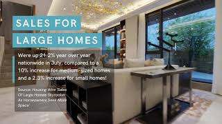 Real Estate Statistics - Large Homes Sales Growth - The Closing Co.