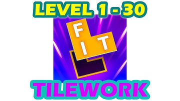 Flow Fit - Word Puzzle | Tilework | Level 1 - 30 | Walkthrough