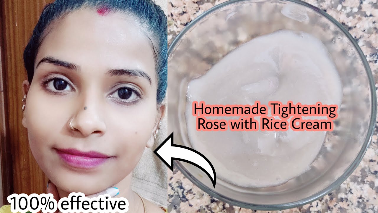 Rose and rice cream whiten skin with 5 shades and remove wrinkles and fines line Day 1