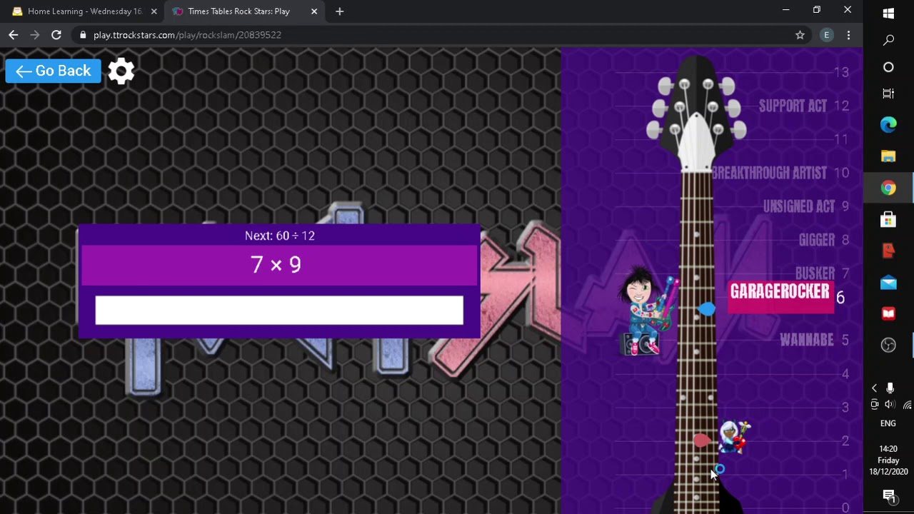 TTrockstar master plays rockslam