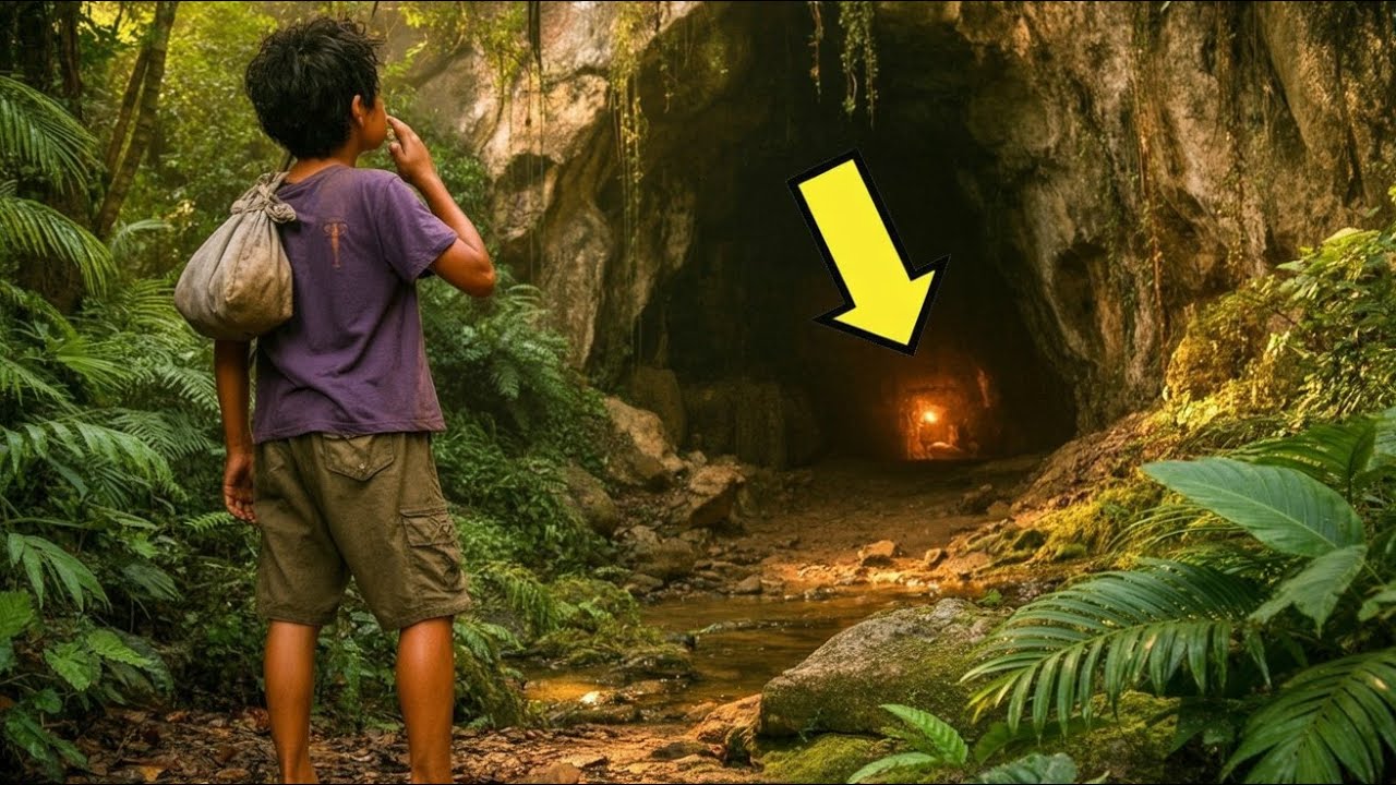 JOGADO PRA FORA DE CASA ELE SE ESCONDE EM UMA GRUTA… MAS O QUE VIU LÁ MUDOU TUDO