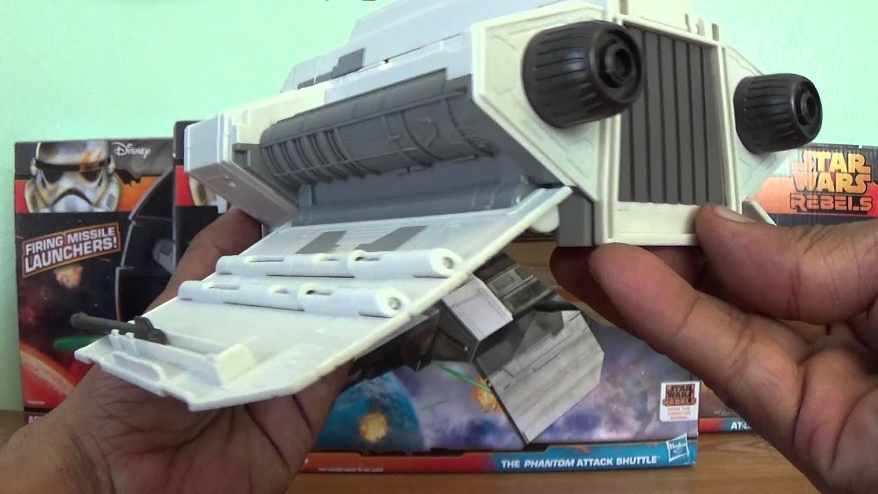 Star Wars Rebels The Phantom Attack Shuttle Toy Review - YouTube