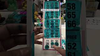 Down the Stretch for $500  One number away to Bingo #bingo #bingogames #asmr #foryou