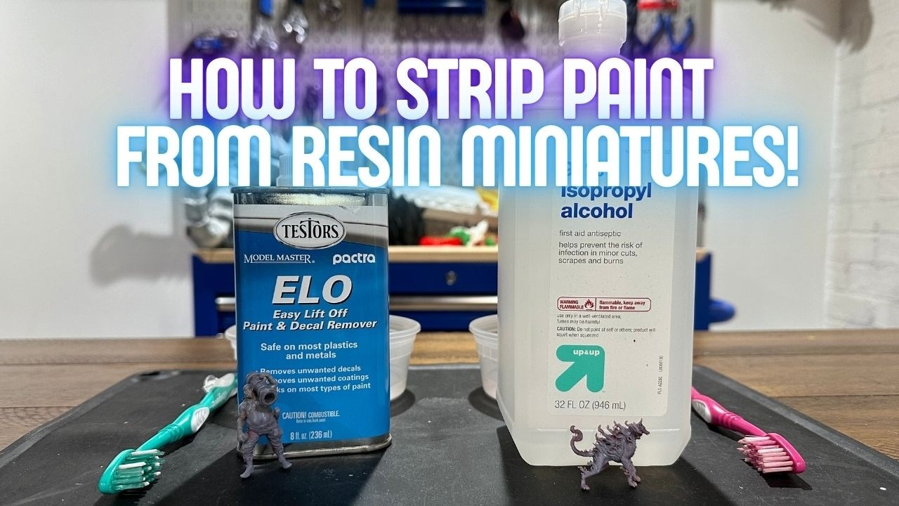 How to Remove Paint from Resin Miniatures! - YouTube