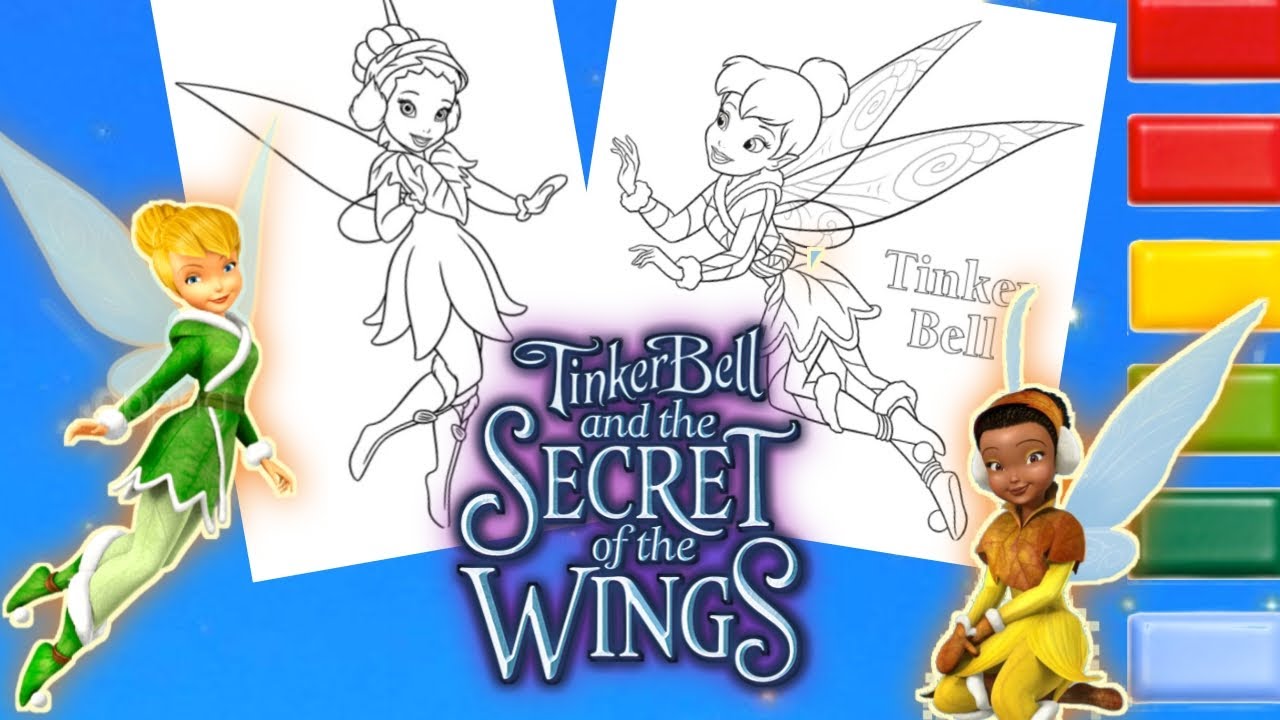 tinkerbell queen clarion coloring pages