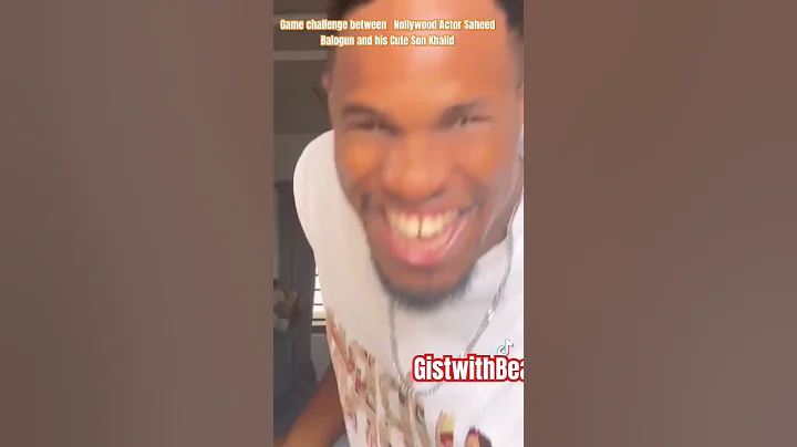 Game challenge between Nollywood Actor Saheed Balogun and his Son Khalif #shorts #apt #nollywood