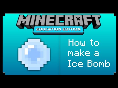 How to make an Ice Bomb in Minecraft PE - YouTube