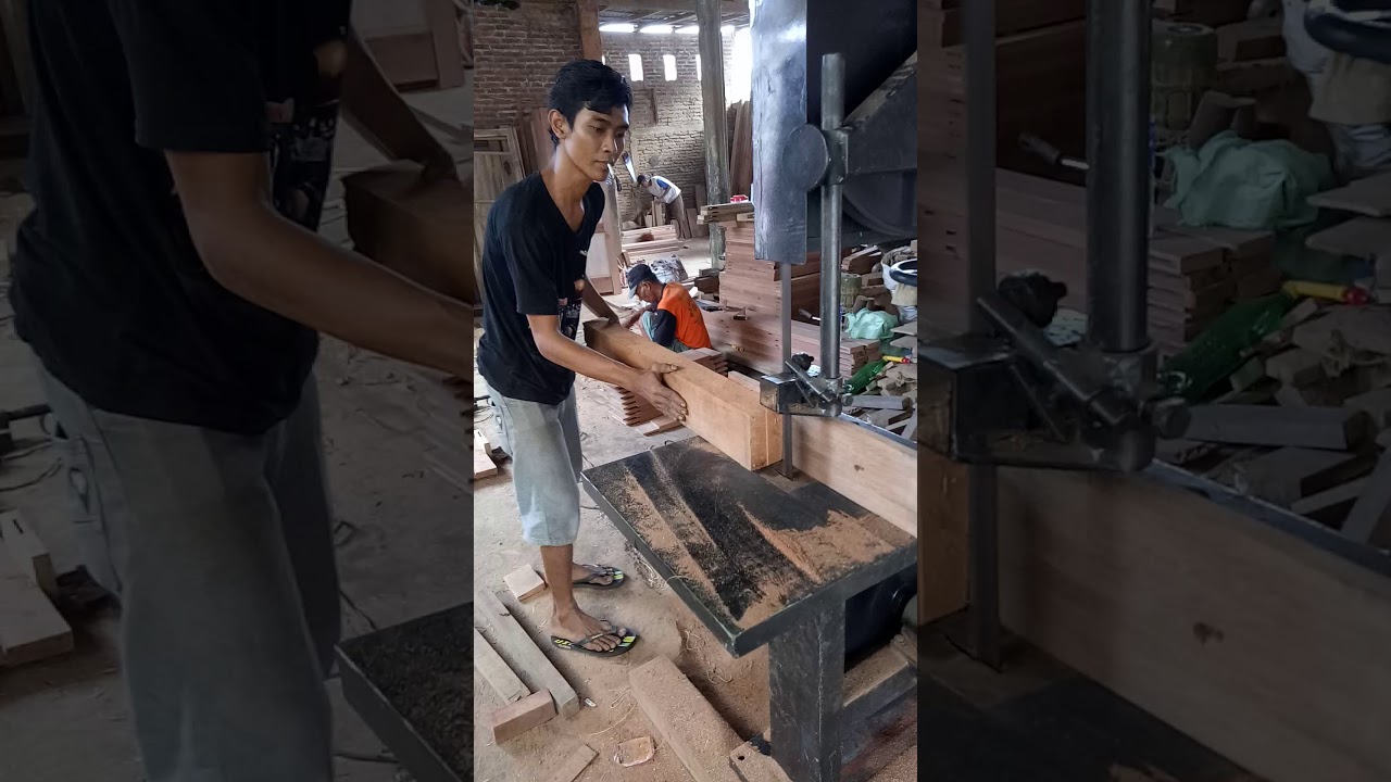  Gergaji  bandsaw 24 inchi bisa untuk  belah kayu  keras YouTube