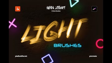 Neon Light Procreate Brushes Download