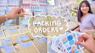 Packing orders 📦 sticker business asmr + soft music 🌷Shopee Philippines STUDIO VLOG screenshot 3