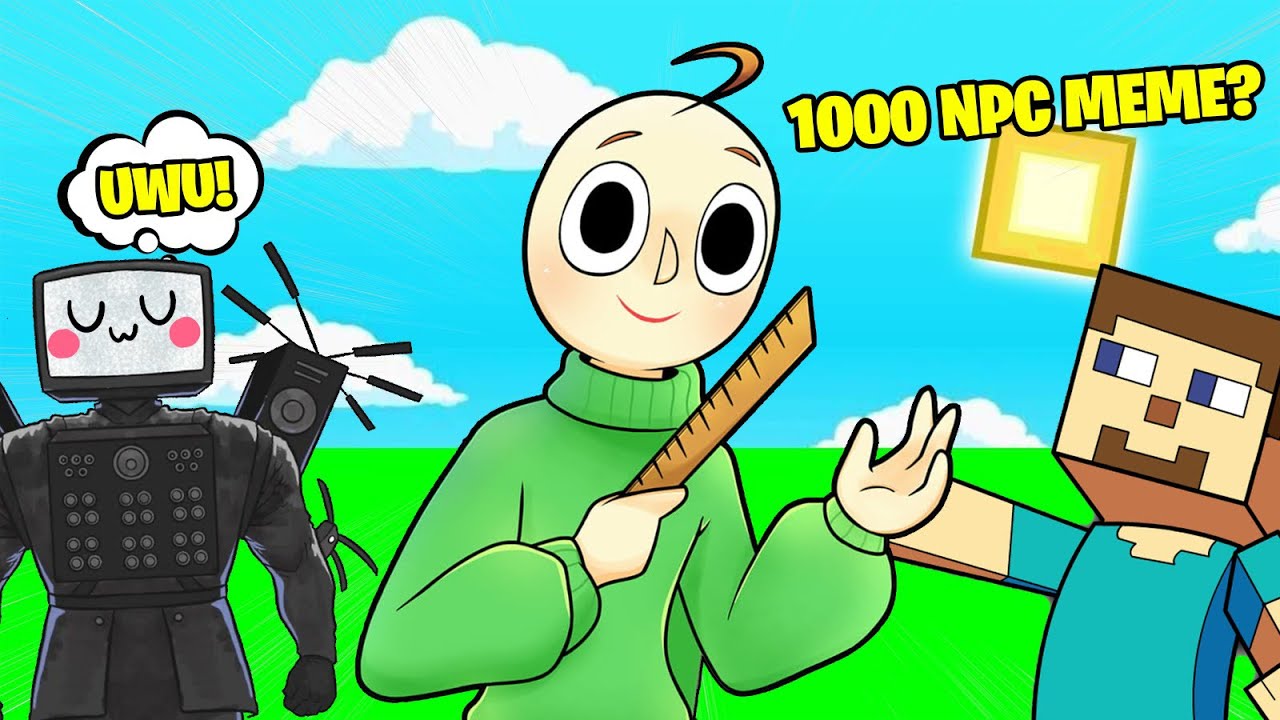 GLI NPC MEME MI HANNO SFIDATO SU MINECRAFT!