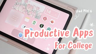 5 Productive iPad Apps for College | iPad Mini 6 Productivity #students #productivity #goodnotes
