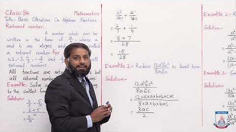 Class 8 - Mathematics - Chapter 15 - Lecture 1- (Examples) - Allied School