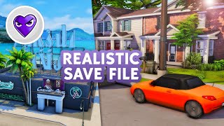 MUST HAVE REALISTIC SAVE FILE! Strip Club, Drama Filled Backstories, Real Life Places - The Sims 4