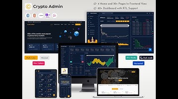 Crypto Dashboard Bootstrap Admin Template with Dark Theme
